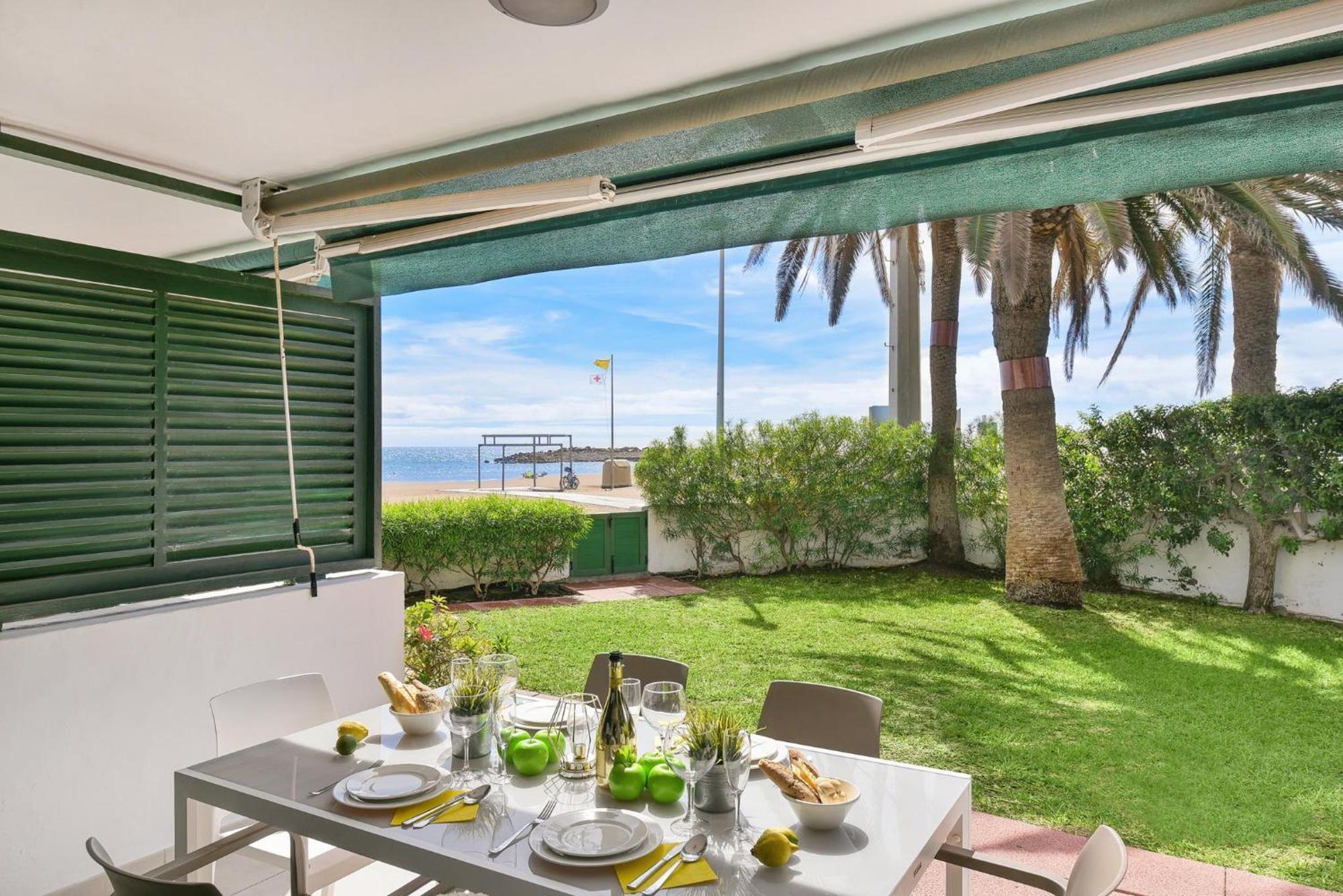 Beachfront Apartment Las Burras Mra 02 San Agustín Eksteriør billede